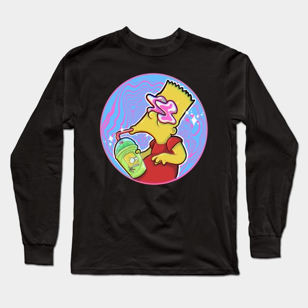 Bart Long Sleeve T-Shirt by PlayGhoulArt